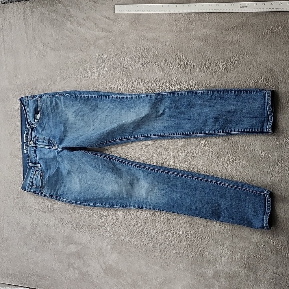 Old Navy Jeans Womens 8 Long Original High Rise Blue Denim